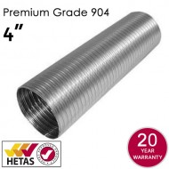 4" 904 Premium Grade Flexible Flue Liner For Stoves