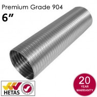 6" 904 Premium Grade Flexible Flue Liner For Stoves